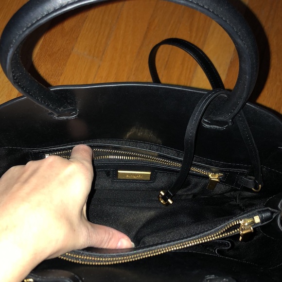 Aritzia Auxiliary Bega Black Leather Purse + Strap - Picture 5 of 7